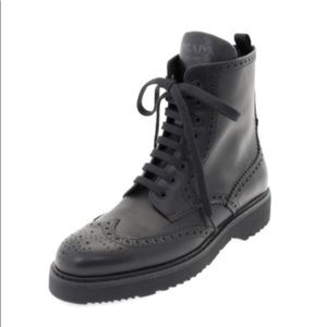 Prada lace-up boots NEW with box